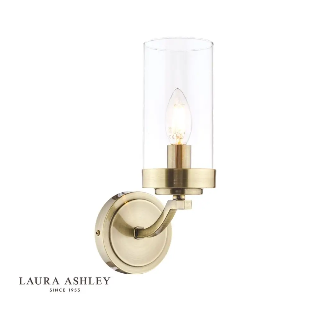 gold light with glass light shade