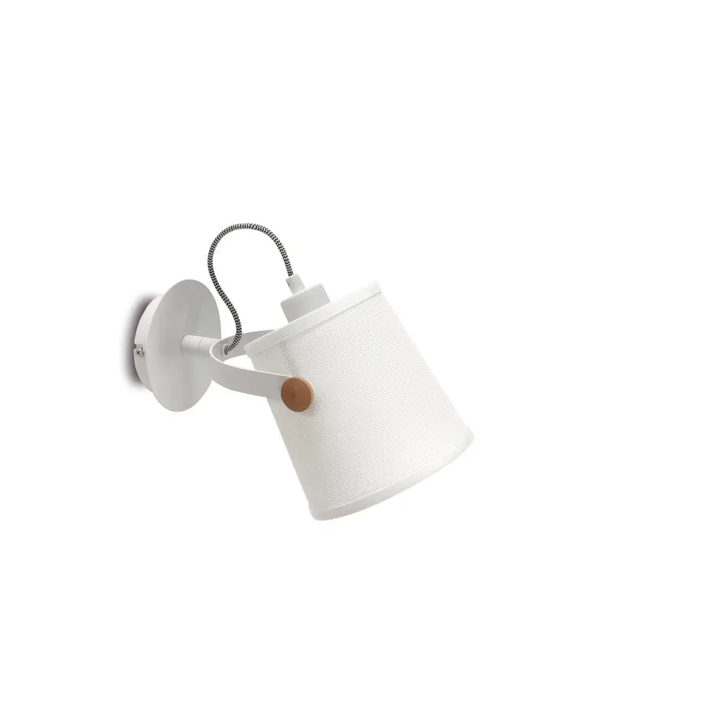 white adjustable wall spotlight
