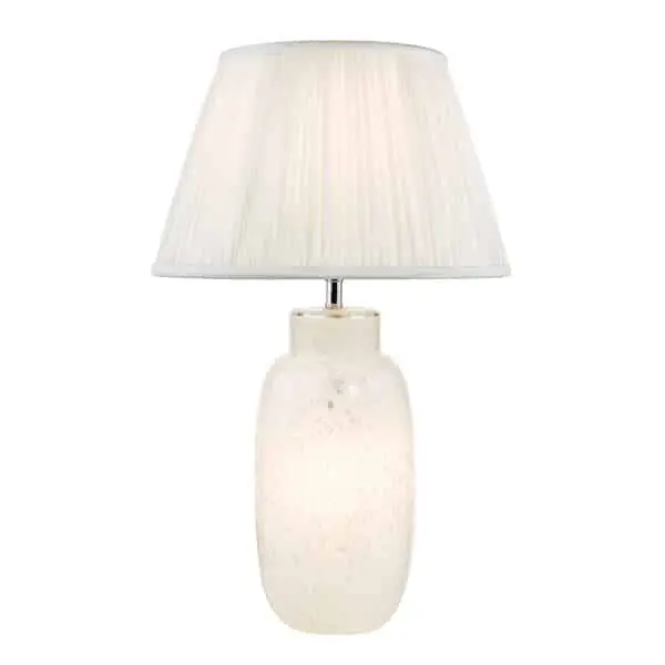 white tabletop lamp