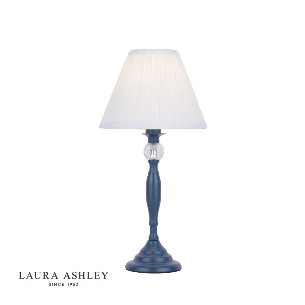 blue and white lamp