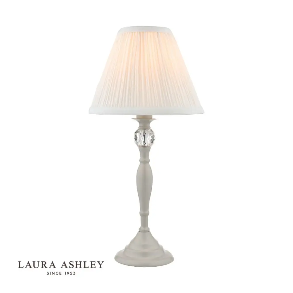 white lamp with gem