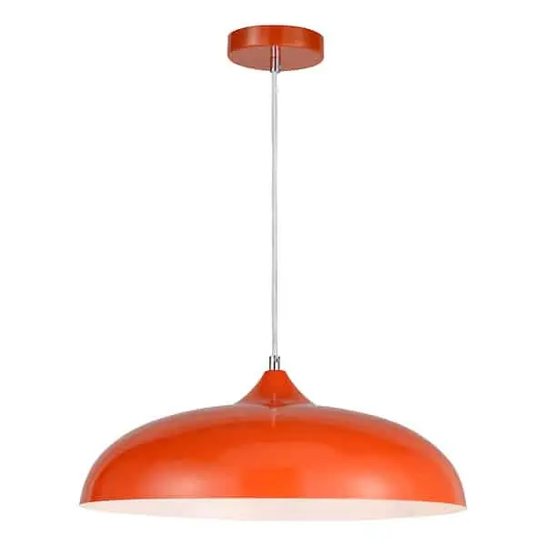 red ceiling light