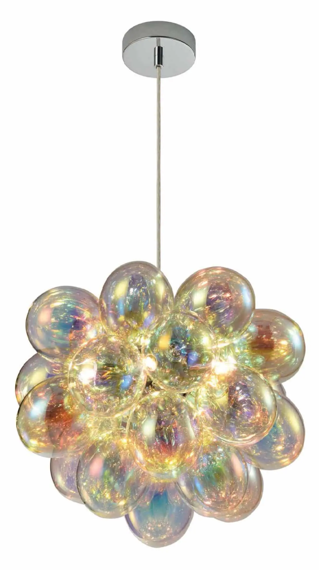 rainbow bubble ceiling light
