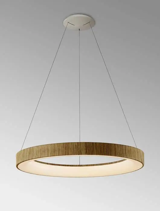 circle wooden chandelier