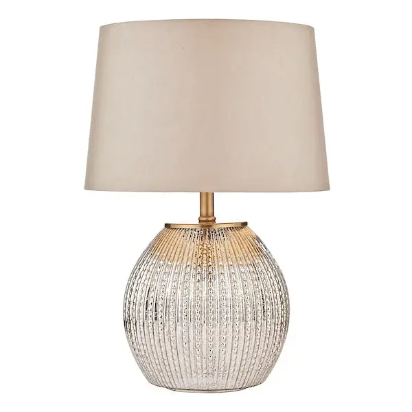 lamp with pink lamp shade