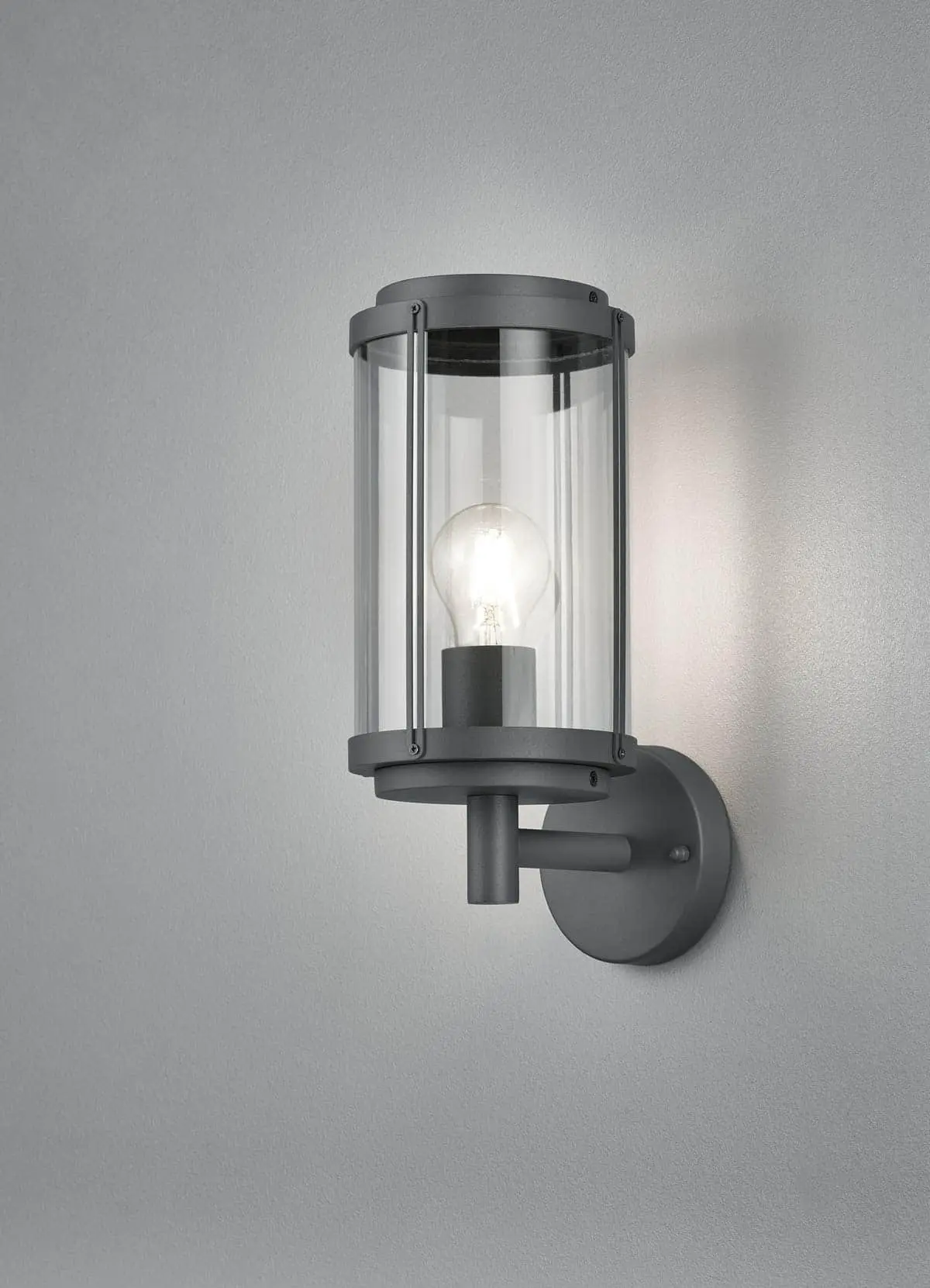 black glass wall light