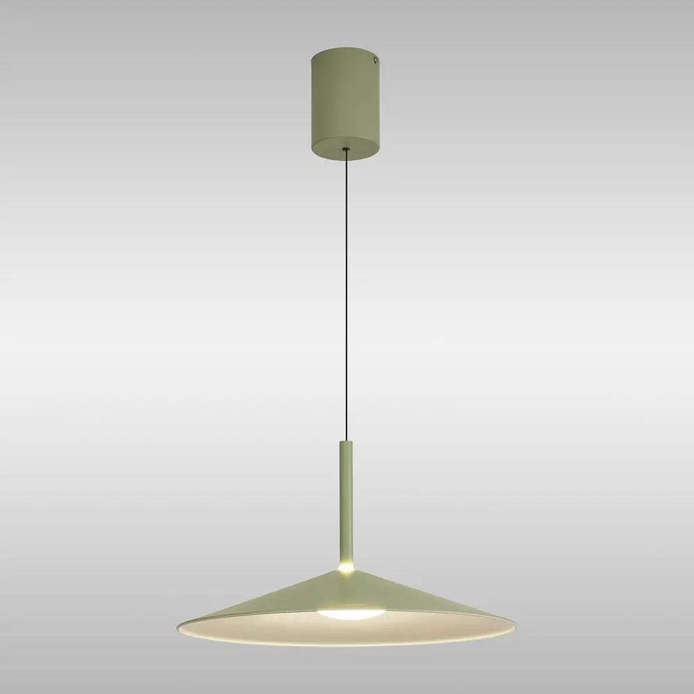 green ceiling light